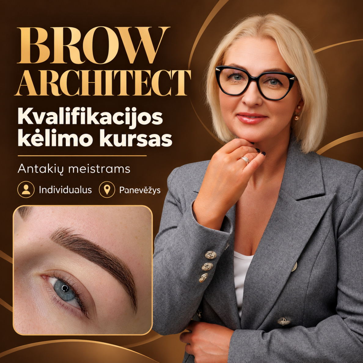 BROW ARCHITECT KVALIFIKACIJOS kėlimo kursas antakių meistrams, individualus BROW ARCHITECT KVALIFIKACIJOS kėlimo kursas antakių meistrams, individualus