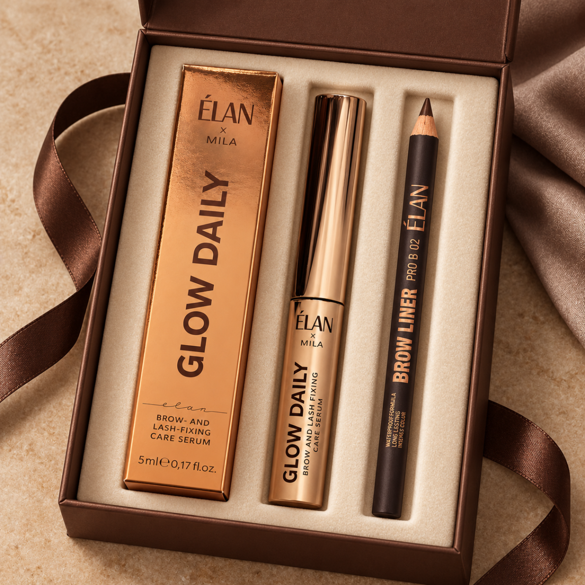 ELAN ANTAKIŲ RINKINYS: pieštukas Medium + gelis Glow Daily ELAN ANTAKIŲ RINKINYS: pieštukas Medium + gelis Glow Daily