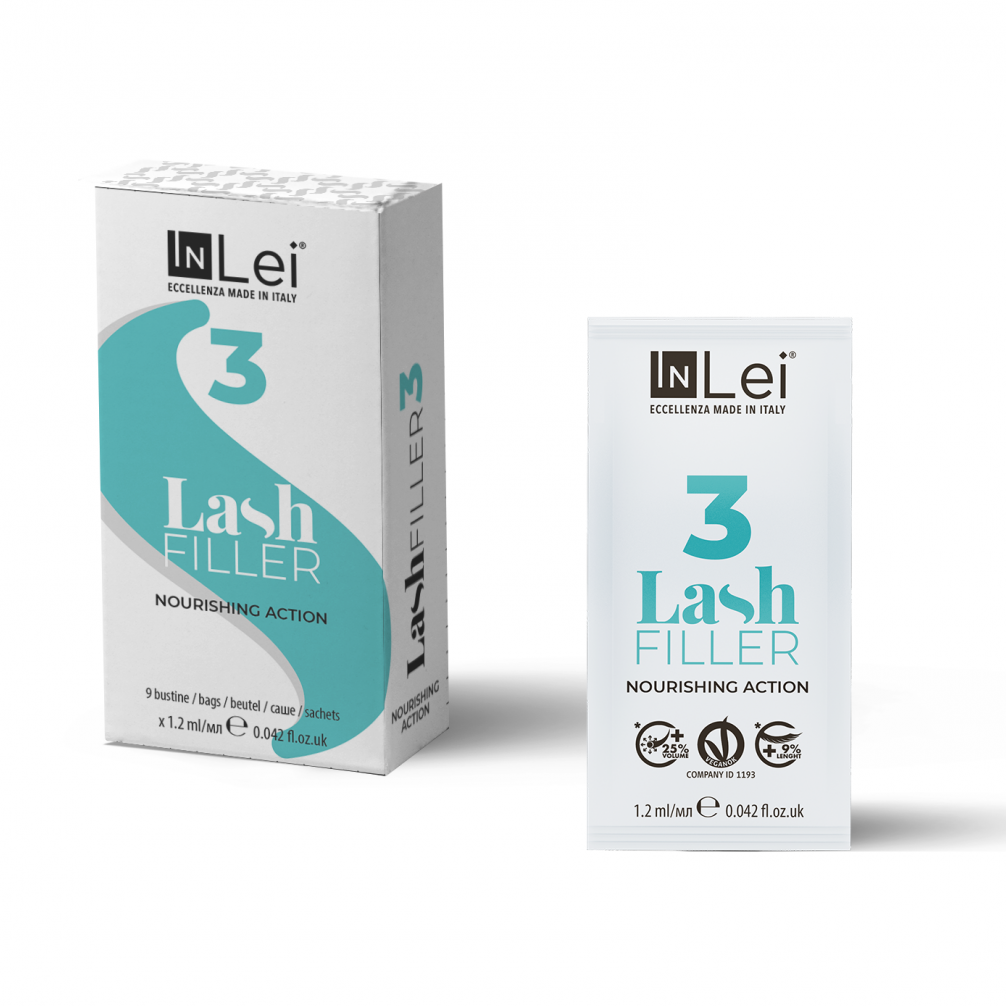 INLEI FILLER 3 - trečias blakstienų laminavimo žingsnis pakelyje INLEI FILLER 3 - trečias blakstienų laminavimo žingsnis pakelyje