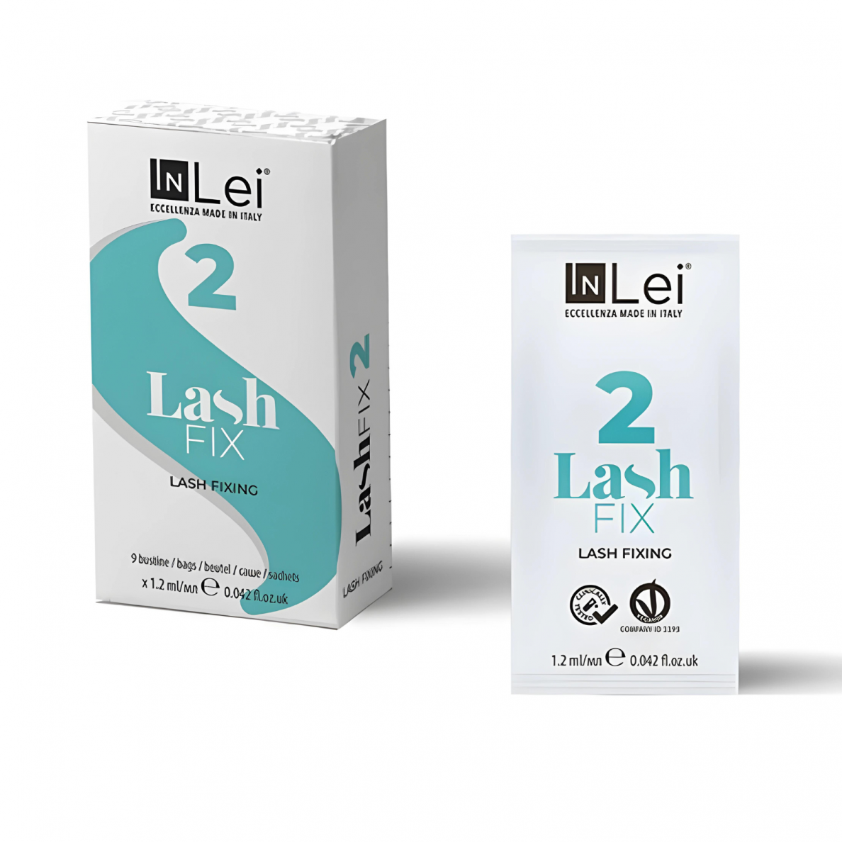 INLEI FIX 2 - antras blakstienų laminavimo žingsnis pakelyje INLEI FIX 2 - antras blakstienų laminavimo žingsnis pakelyje