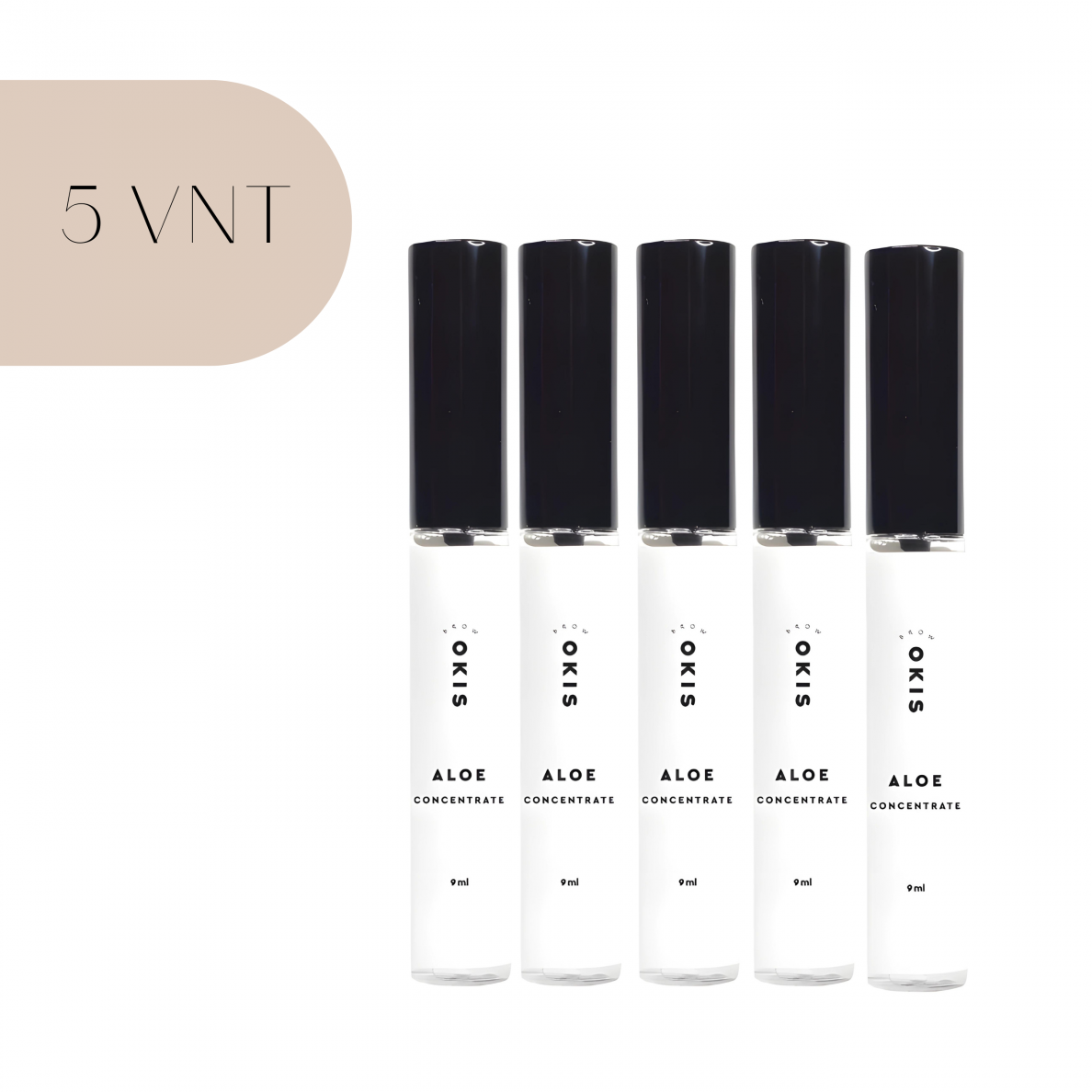 OKIS BROW ALOE CONCENTRATE - alavijų koncentratas , 5 x 9 ml, PREORDER 09.21
