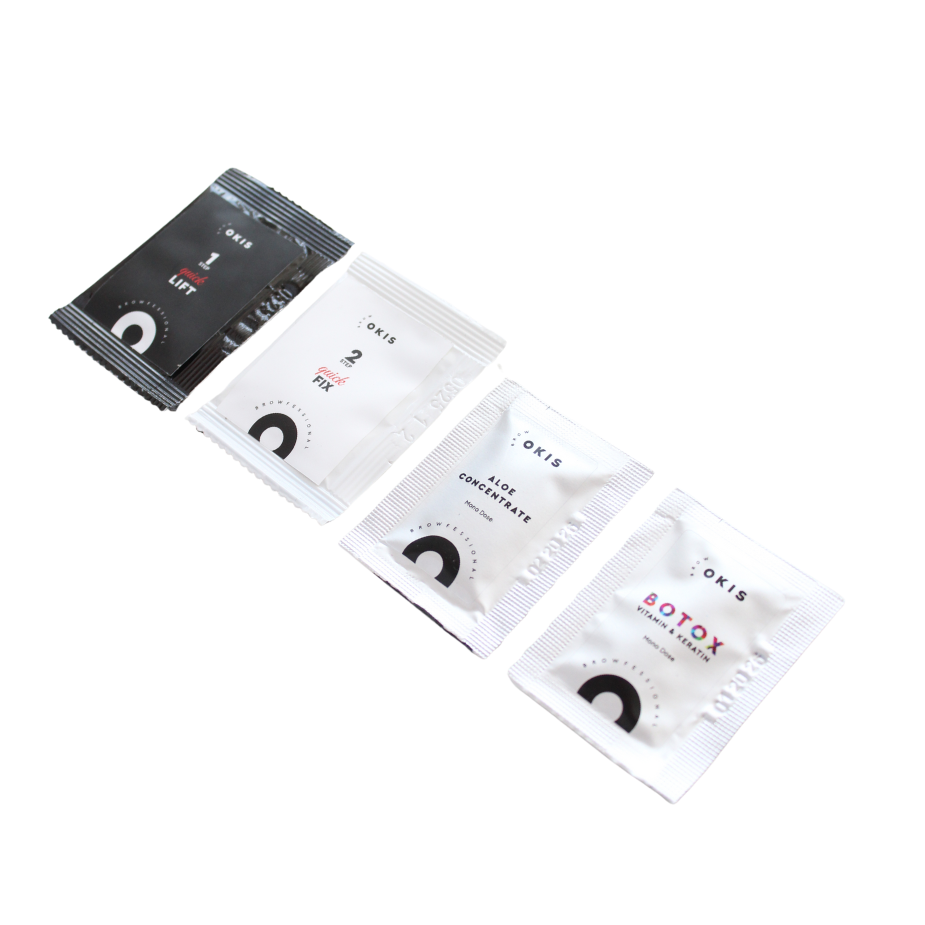 OKIS BROW laminavimo rinkinys sašetėse, 4x3 ml 2 OKIS BROW laminavimo rinkinys sašetėse, 4x3 ml 2